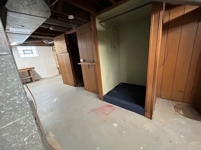 view of basement