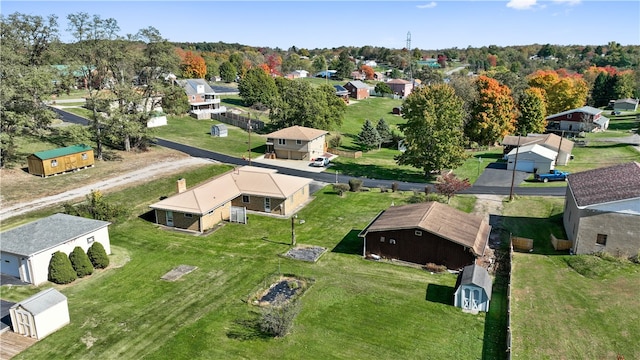 bird's eye view featuring a residential view