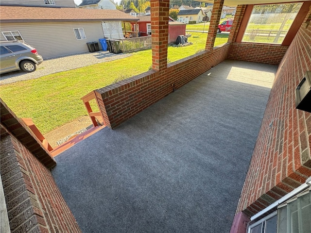 view of sunroom