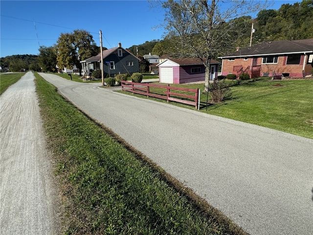 view of road