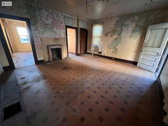 view of unfurnished living room