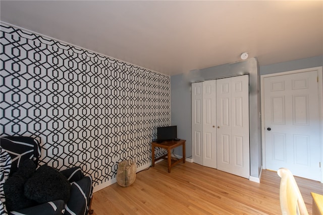 interior space featuring light hardwood / wood-style floors