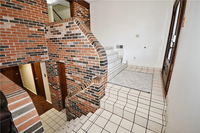 interior space featuring tile patterned floors