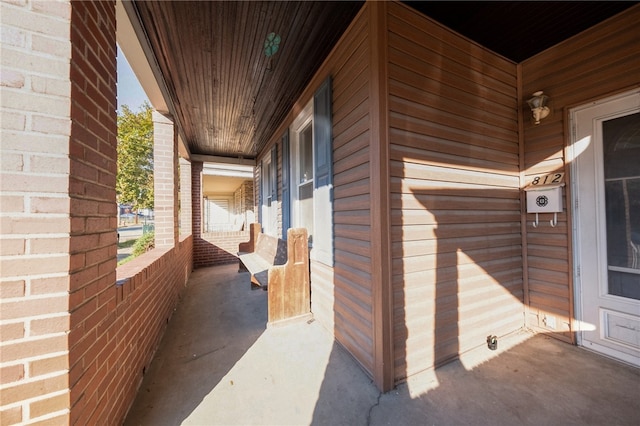 view of patio / terrace featuring a porch