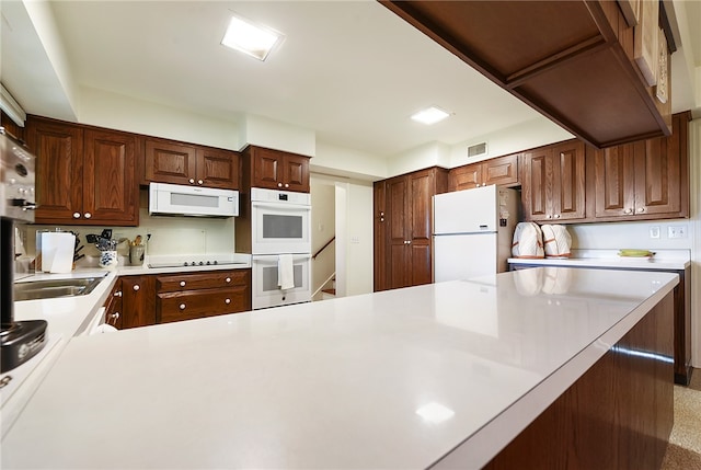 kitchen with white appliances