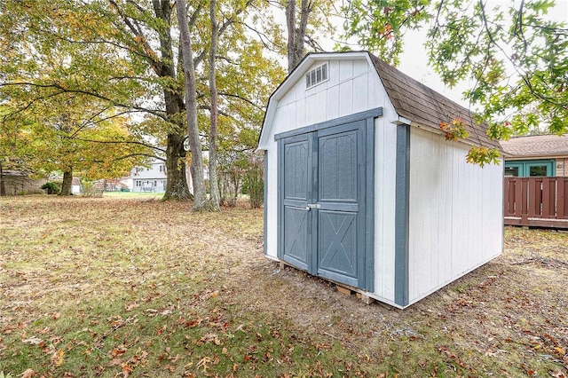 view of outbuilding