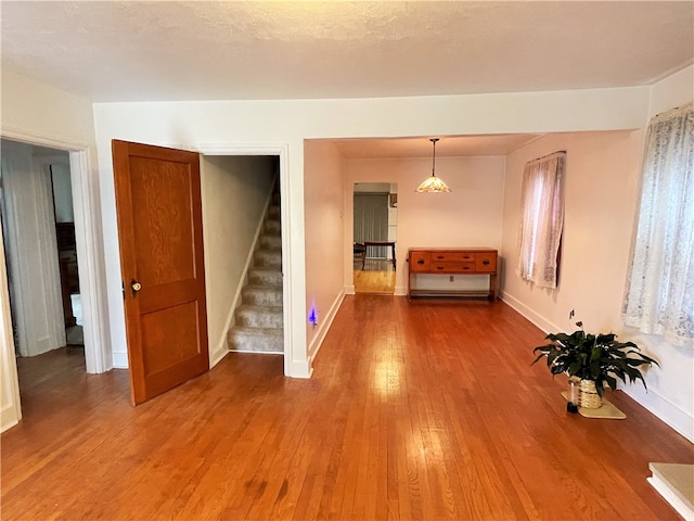 empty room featuring hardwood / wood-style flooring