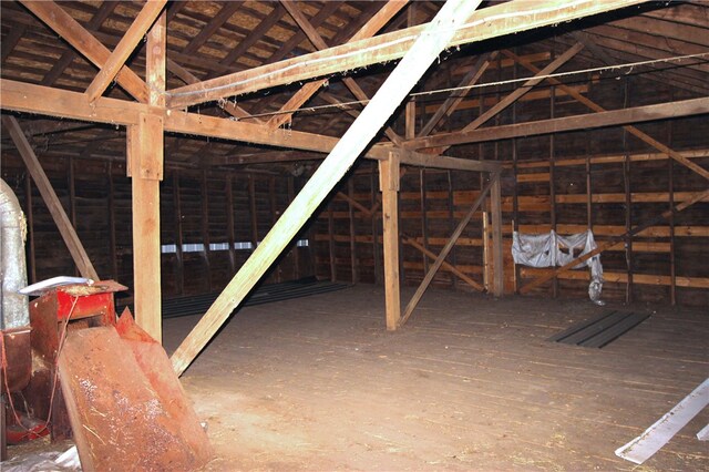 view of attic