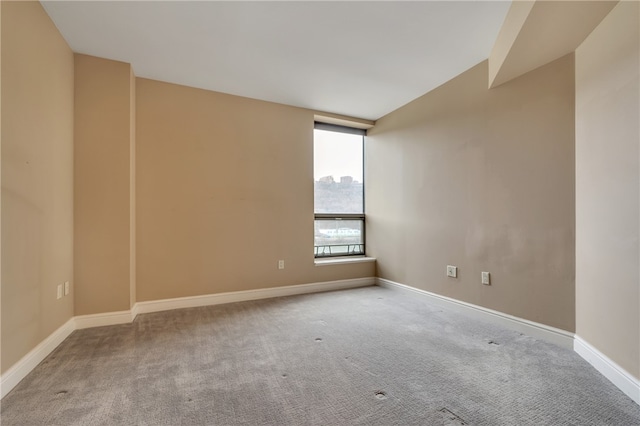 view of carpeted empty room