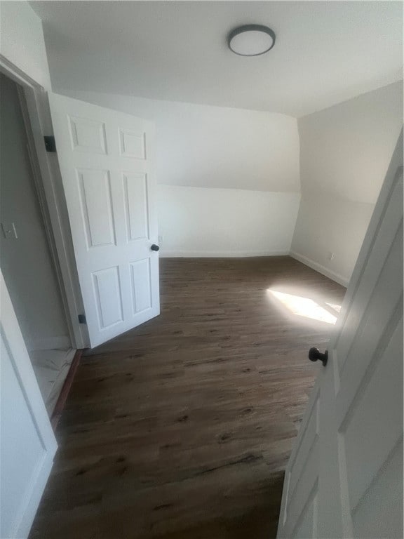 bonus room featuring dark wood-type flooring