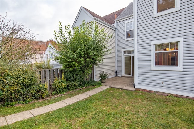 exterior space with a patio