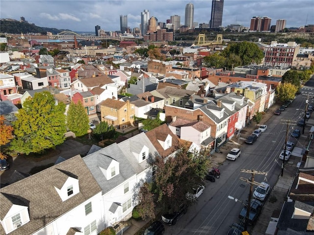 120 S 13th St, South Side, PA 15203 - bird's eye view featuring a view of city