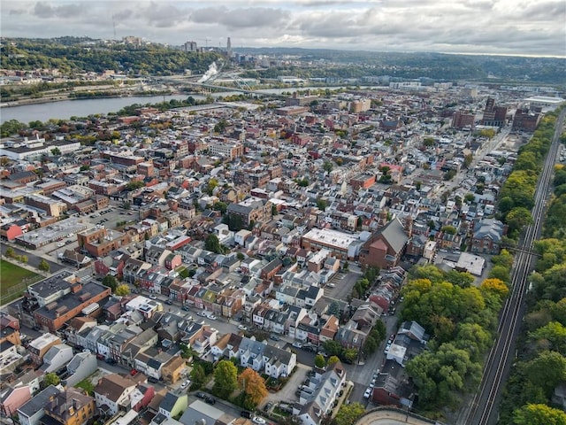 120 S 13th St, South Side, PA 15203 - drone / aerial view with a water view