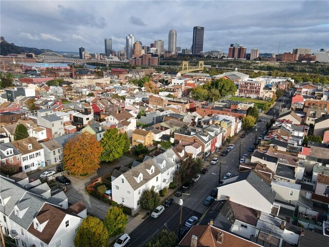 120 S 13th St, South Side, PA 15203 - drone / aerial view featuring a city view