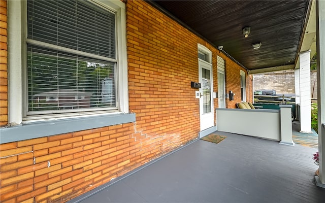 view of patio with covered porch