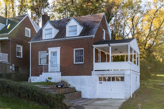 view of front of home featuring a garage