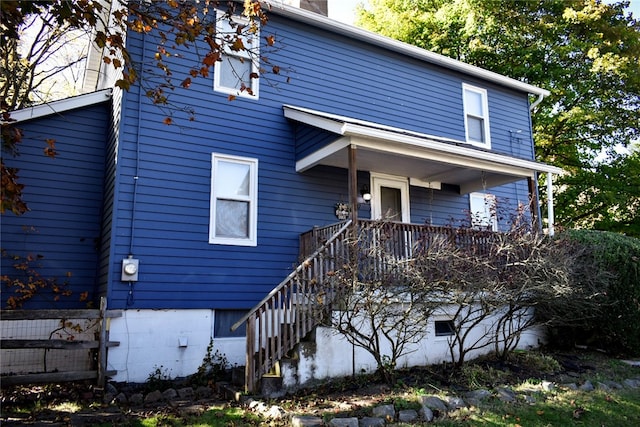 view of front of home