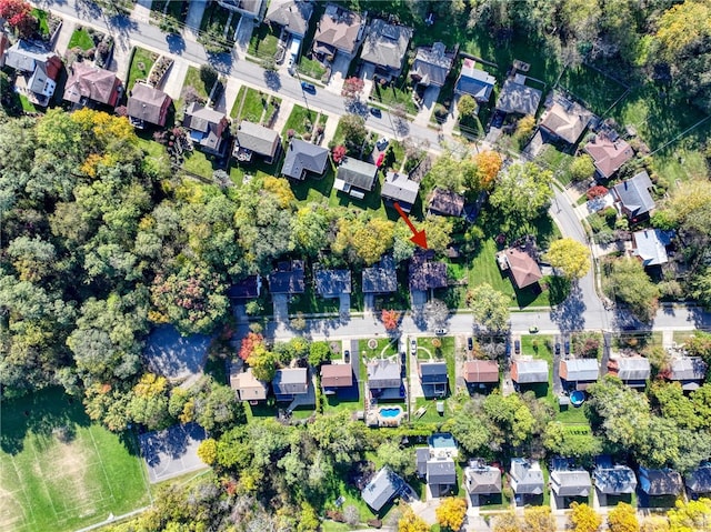 birds eye view of property