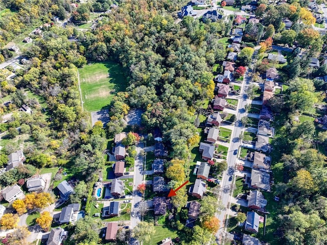 birds eye view of property