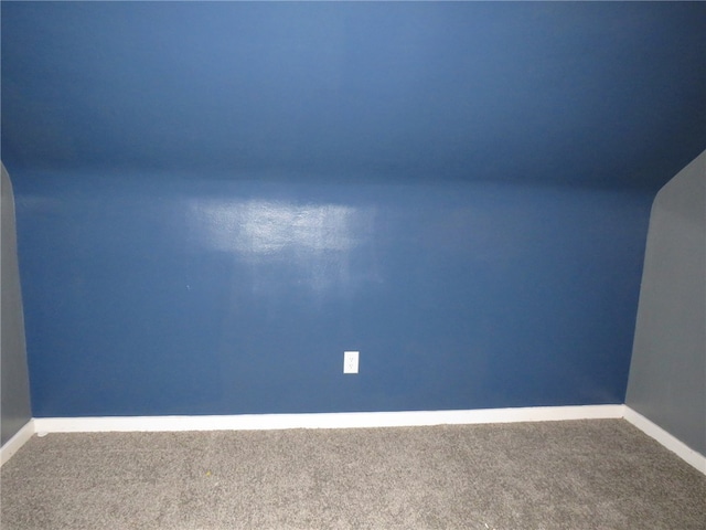 additional living space featuring carpet flooring