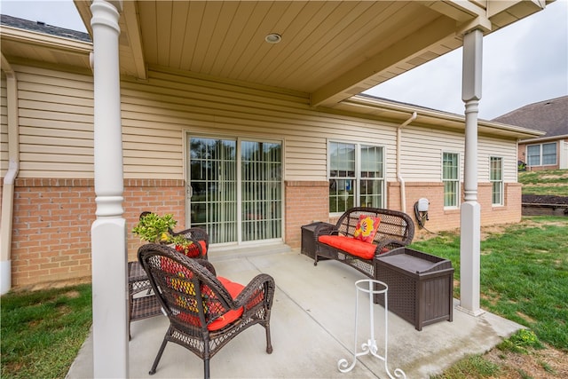 view of patio / terrace featuring outdoor lounge area