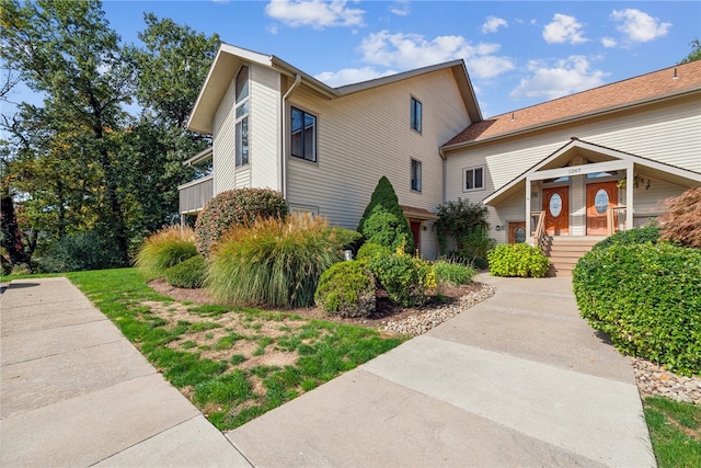 view of front of home