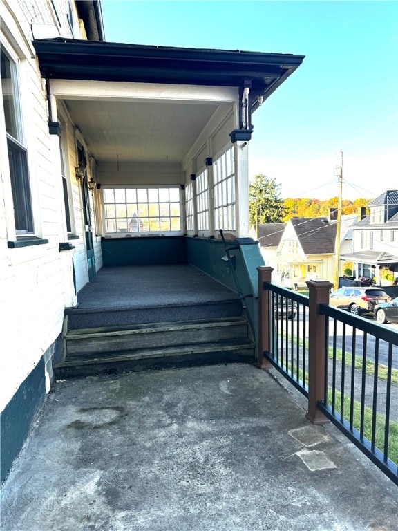 exterior space featuring a porch