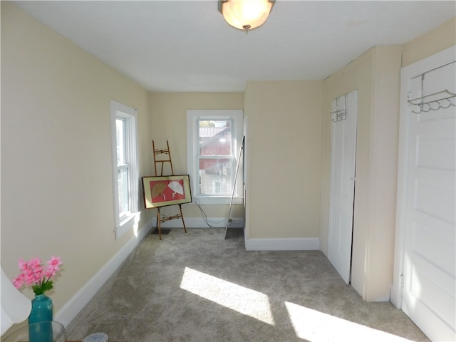 unfurnished bedroom with carpet