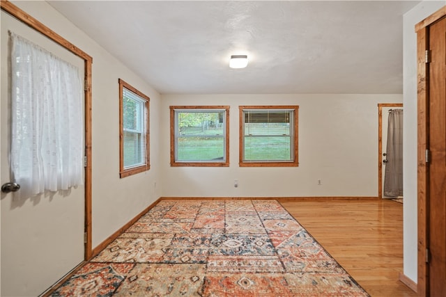 interior space featuring light wood-type flooring