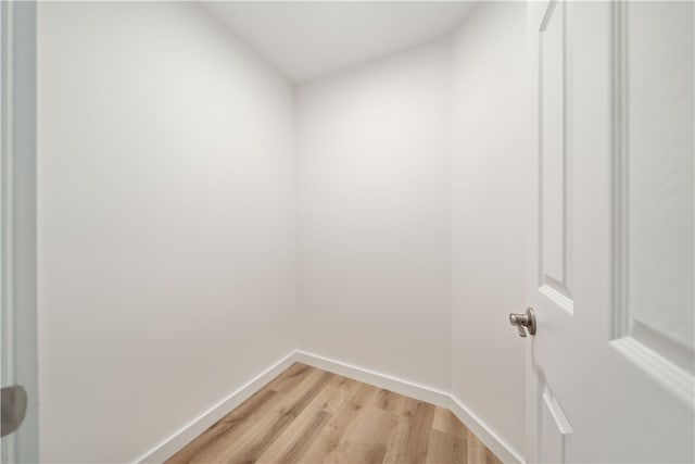 interior space with light hardwood / wood-style floors