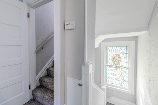 410 W Swissvale Ave, Edgewood, PA 15218 - stairs with a textured wall