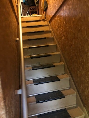 view of stairway