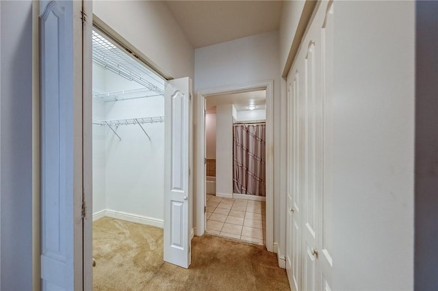 151 Fort Pitt Blvd Unit 401, Downtown Pgh, PA 15222 - hallway with carpet flooring, baseboards, and tile patterned flooring