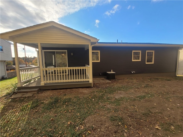 view of back of property