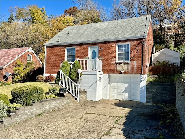 view of front of house featuring a garage