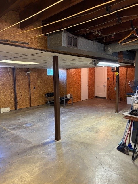 view of basement