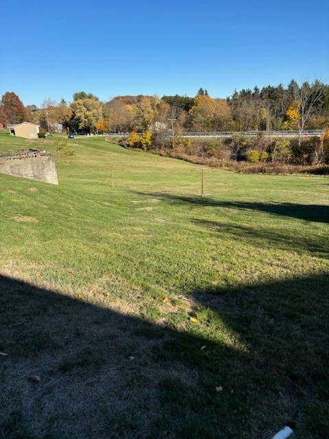 view of yard featuring a rural view