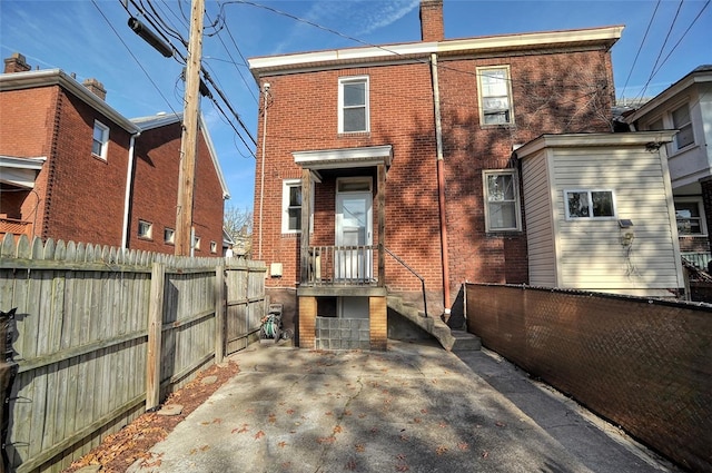 view of back of property