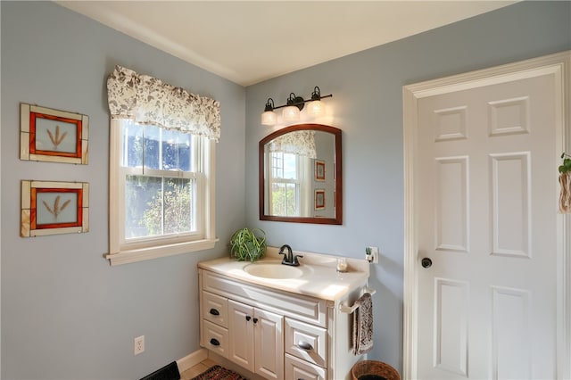 bathroom featuring vanity