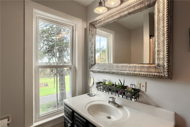 bathroom featuring vanity