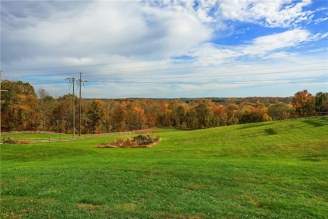 surrounding community with a lawn