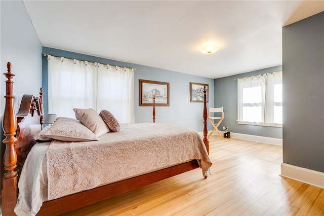 bedroom featuring hardwood / wood-style flooring