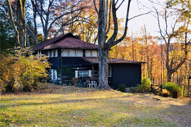 view of back of property