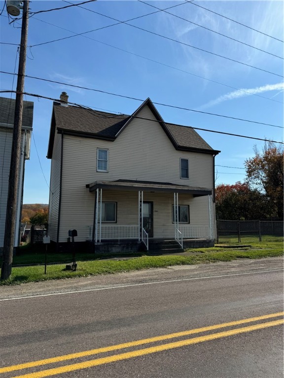 view of front of house featuring covered porch