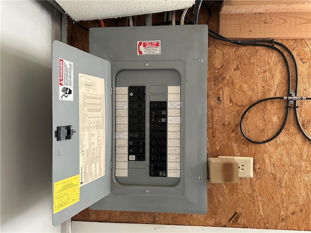 utility room with electric panel