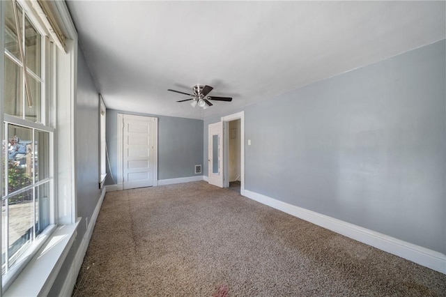 531 Conrad St N, Charleroi, PA 15022 - spare room with carpet floors and ceiling fan