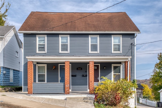 view of front of home featuring a porch