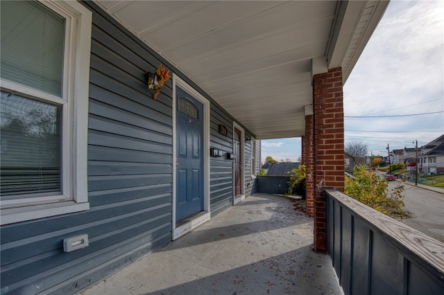 view of patio / terrace featuring covered porch