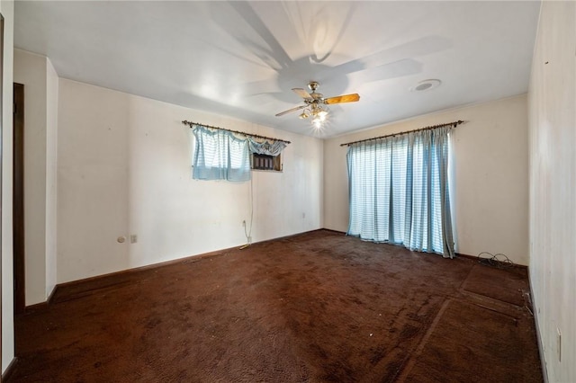 26 Petrak St, Fallowfield, PA 15022 - carpeted empty room featuring a ceiling fan