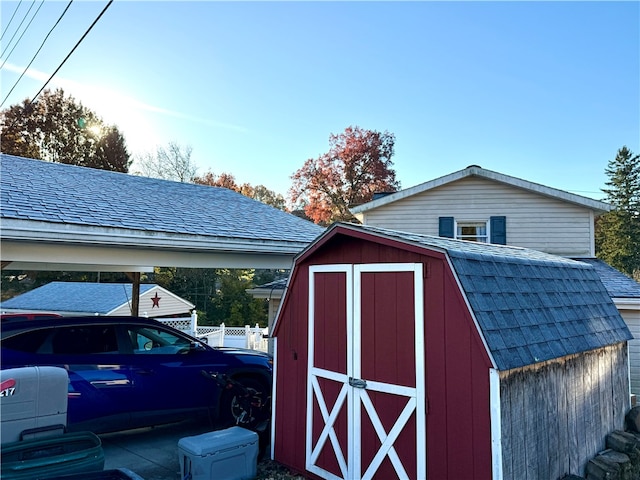 view of outbuilding